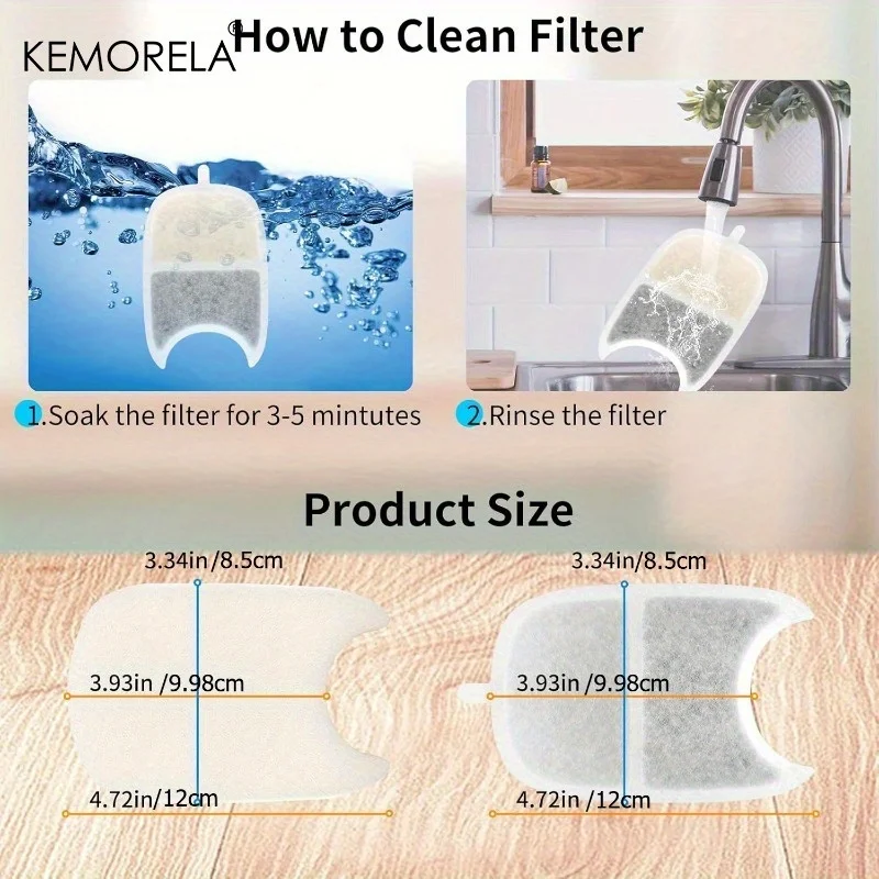 Esponjas de Filtro para Bebedouro de Pets 10 Peças para 4 L - Imagem 6
