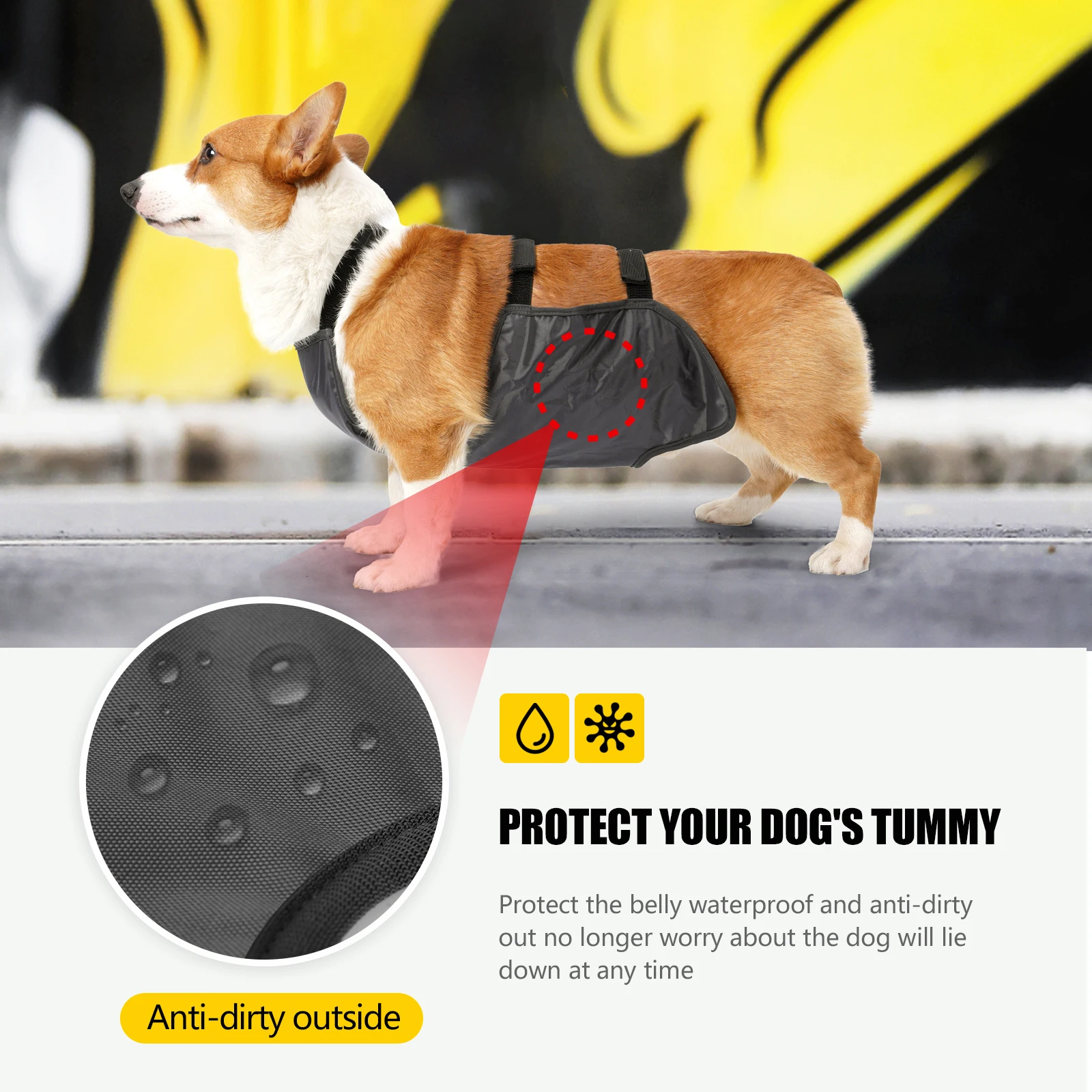 Roupa para Cães Filhotes Impermeável com Bolso Lavável - Imagem 4