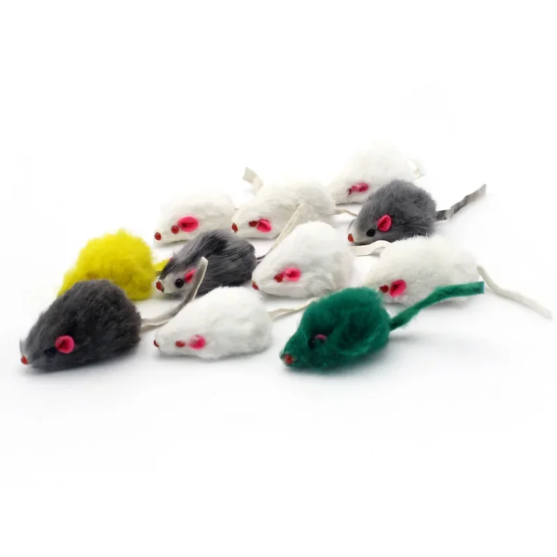 Brinquedo para Gatos Rato de Pelúcia de Coelho com Pena Arco-Íris - Imagem 4