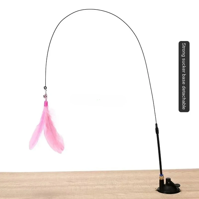 Vara Interativa para Gatos com Pena, Brinquedo para Exercício - Imagem 4