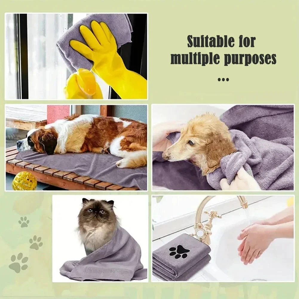 Toalha de Microfibra para Pets Bordada com Alta Absorção - Imagem 6