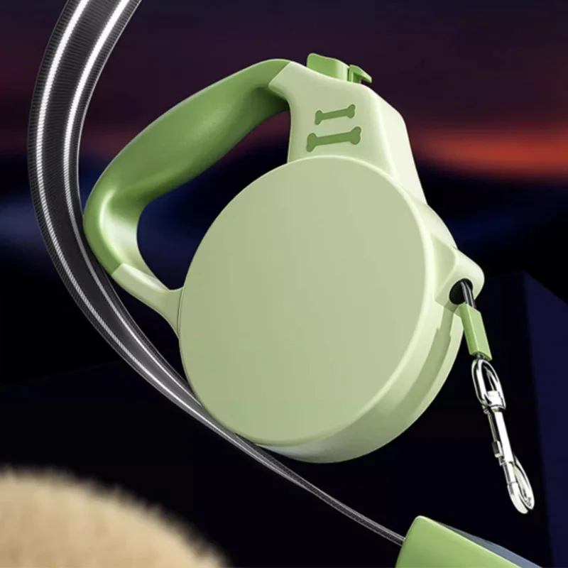 Trela Retrátil Automática para Cães Pequenos e Médios 3m Nylon - Image 2