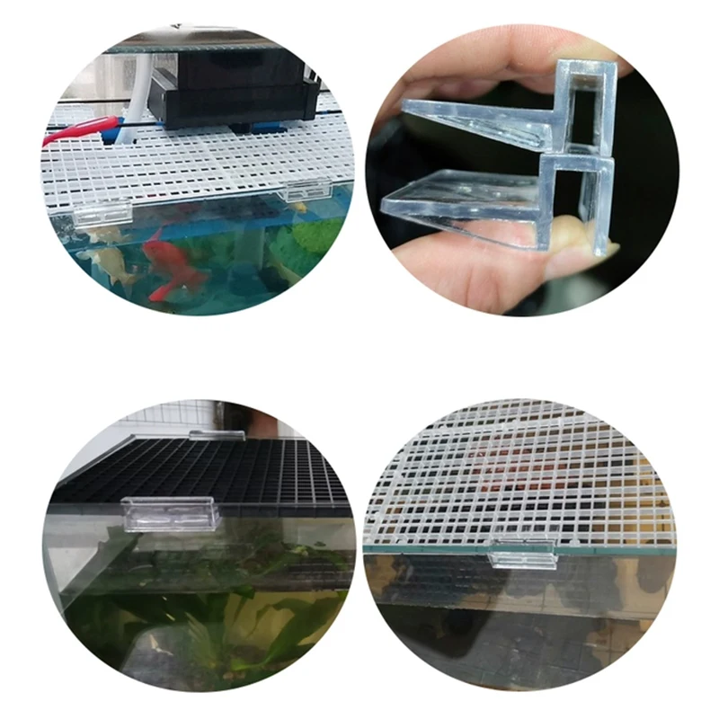 Clipes Acrílicos para Aquário 5-12mm para Suporte de Tampa de Vidro - Imagem 6