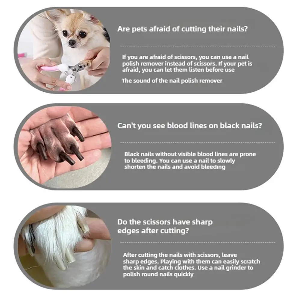 Moedor de Unhas Elétrico para Cães e Gatos Recarregável USB - Imagem 4