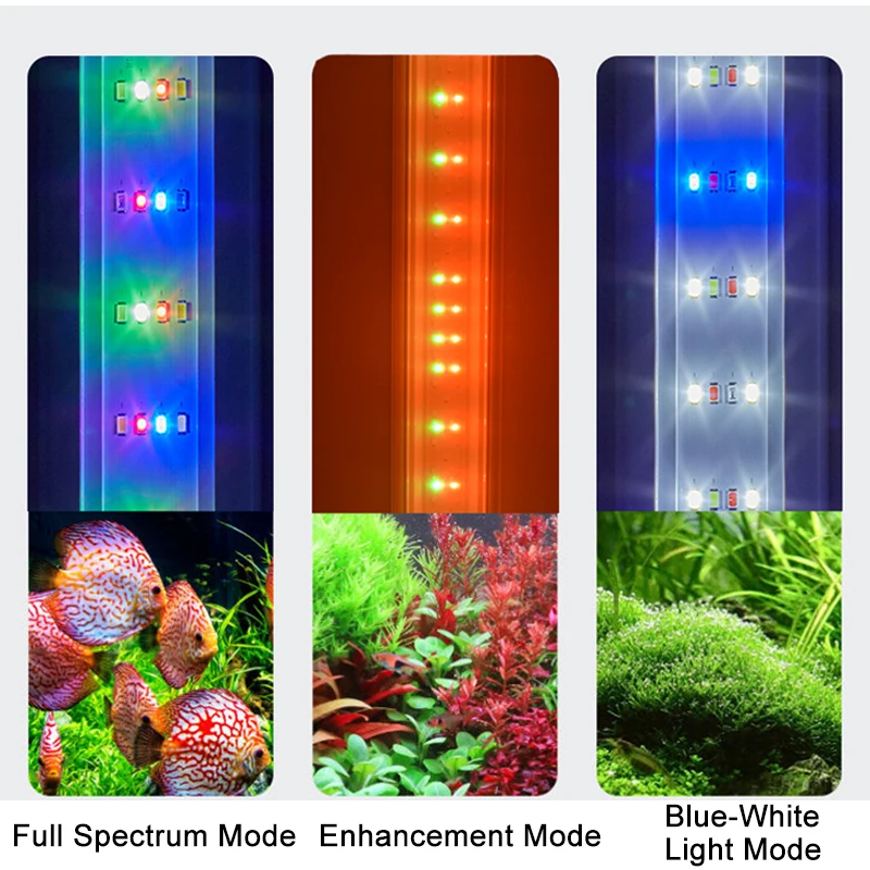 Luz de Aquário LED USB com Temporizador e Clipe Retrátil - Imagem 3