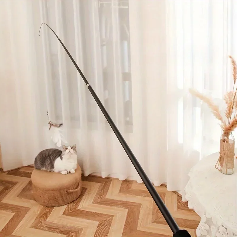 Haste Telescópica para Gatos Extensível de Metal Padrão Animado - Imagem 6