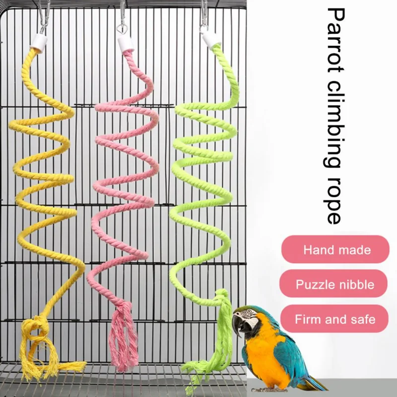 Poleiro para Pássaros de Corda de Algodão Dobrável 30 cm - Imagem 5
