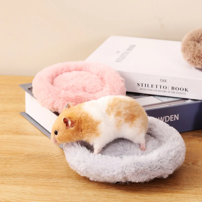 cama redonda para hamster lavável
