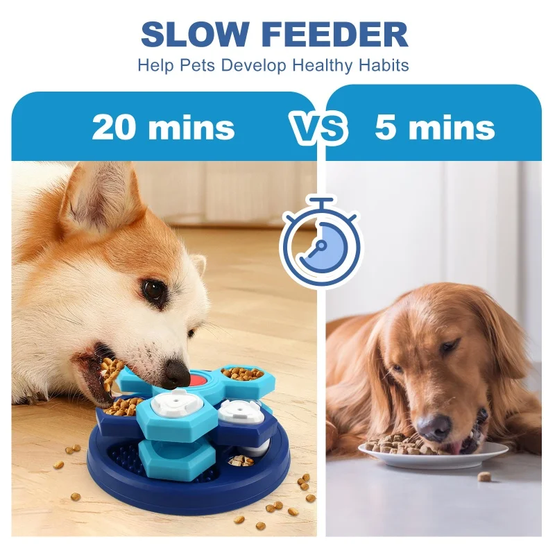 Brinquedo Quebra-Cabeça para Cães de Plástico para Alimentação Lenta - Imagem 6