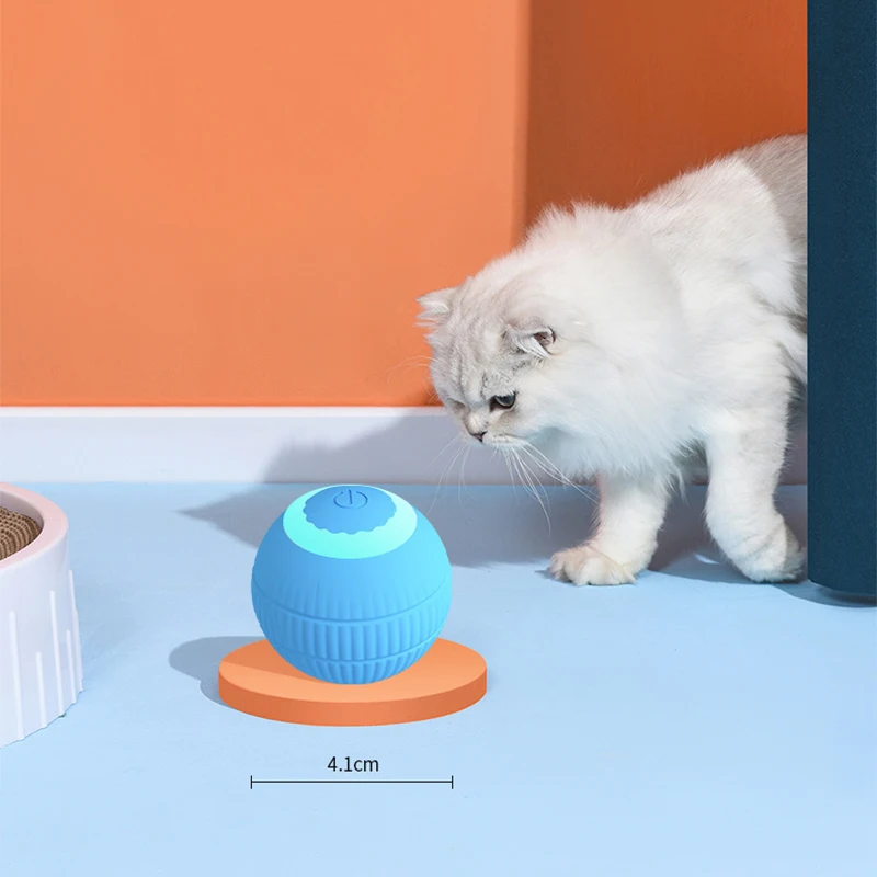 Bola Interativa Automática para Gatos de Silicone com Movimento - Imagem 5