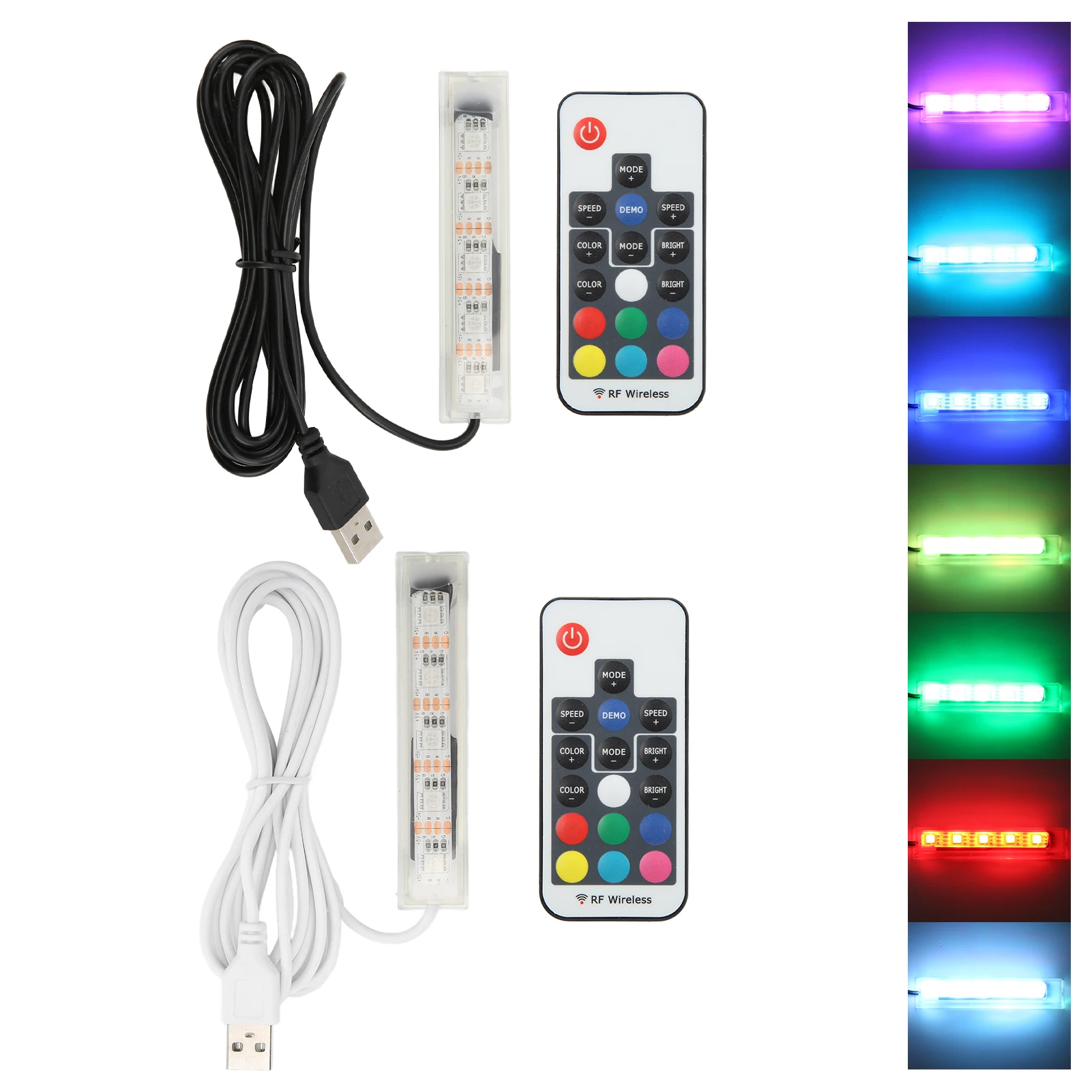 Lâmpada LED USB para Aquário Colorida com Controle Remoto - Imagem 4