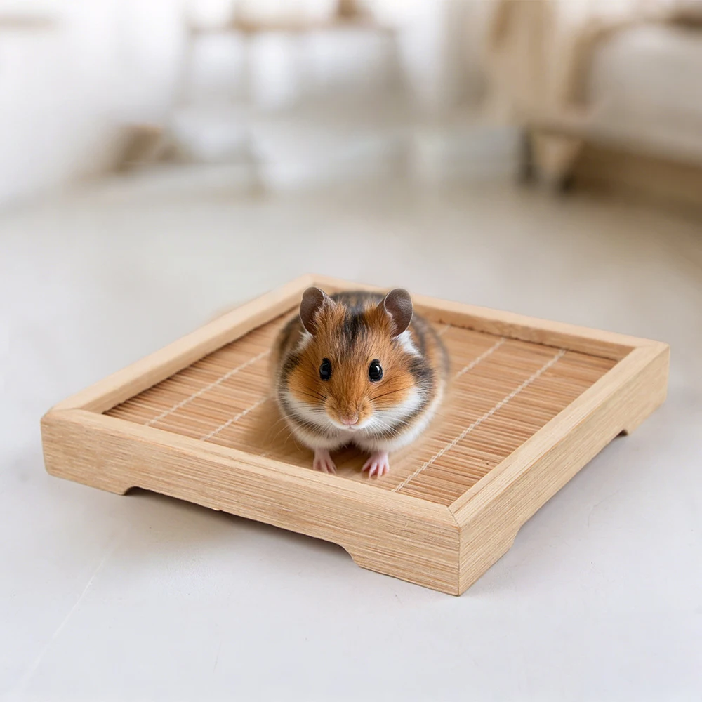 Tapete Gelado para Hamster de Madeira Respirável Tamanho S - Imagem 3