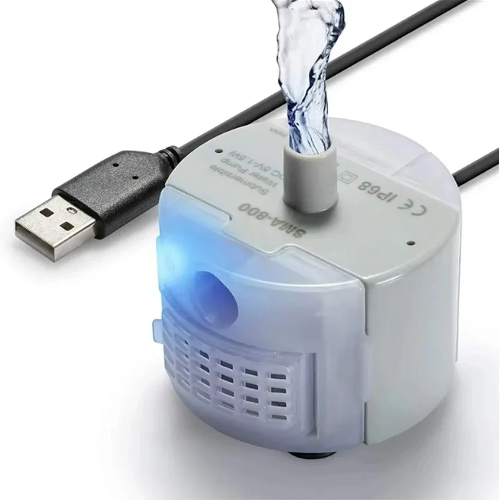 Bomba USB para Fonte de Água Pet 1,5 W com Proteção contra Nível Baixo - Image 2