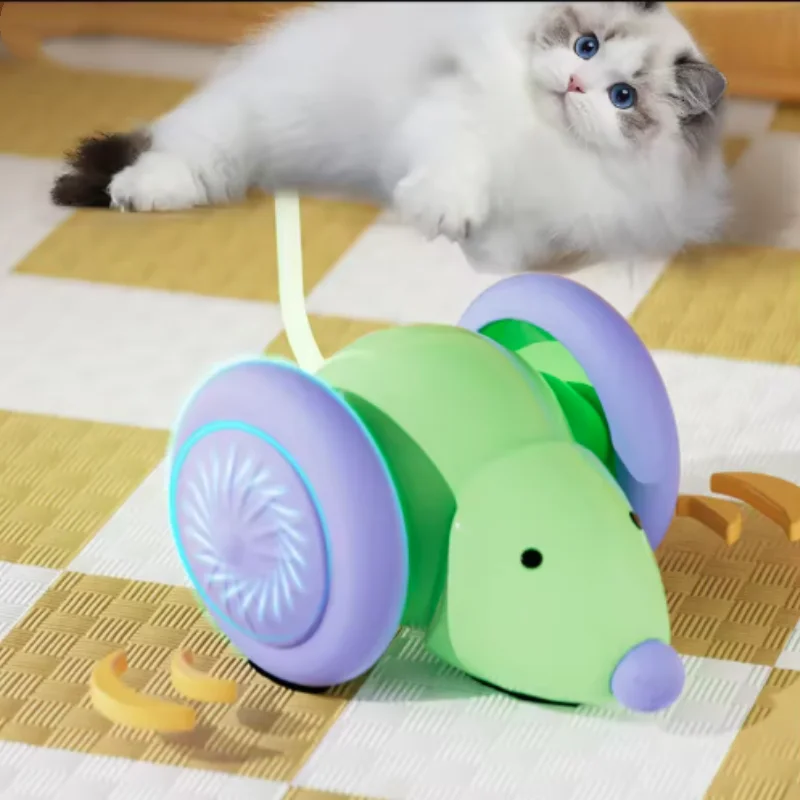 Brinquedo Interativo para Gatos Elétrico Recarregável com Desvio de Obstáculos - Image 4