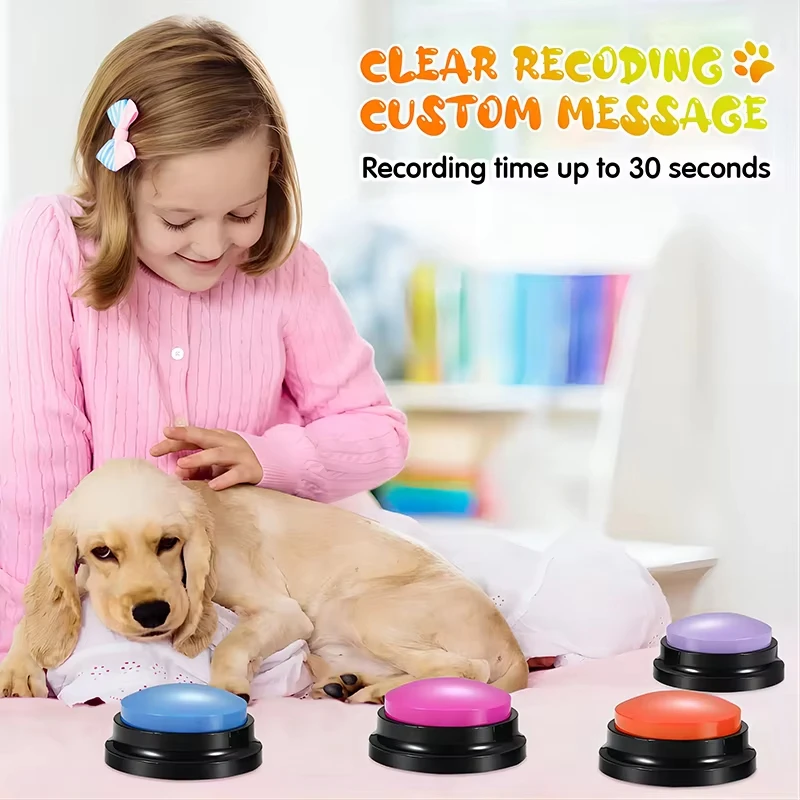 Botão de Comunicação para Cães com Gravação de Voz de 30 Segundos - Imagem 6