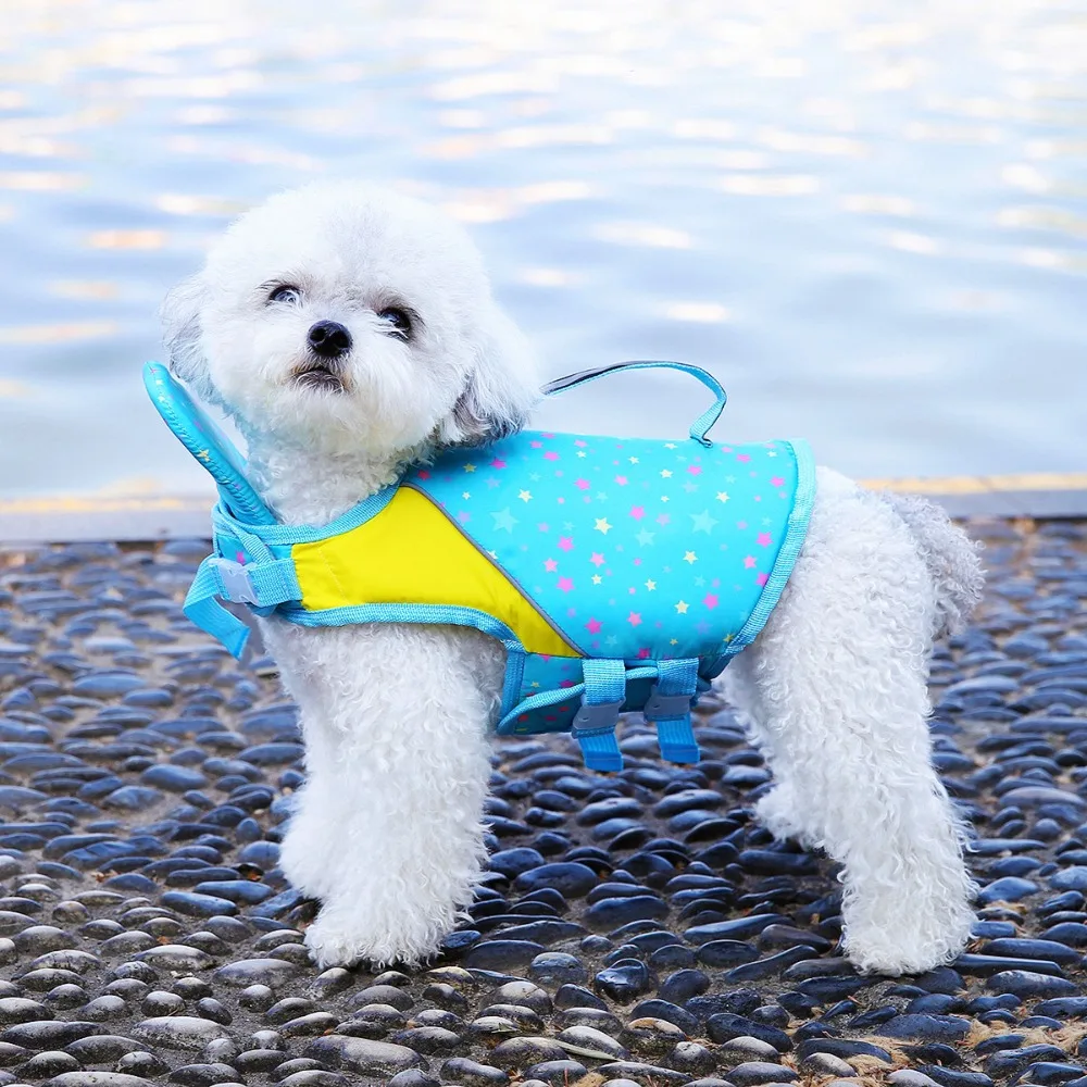 Colete Salva-Vidas para Cães com Flutuador Frontal Removível - Imagem 2