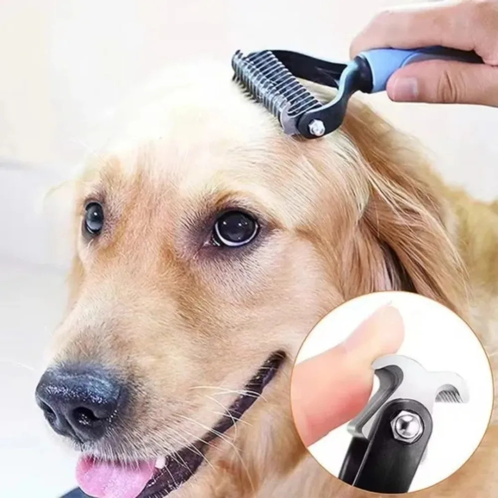Escova de Aço para Pets com 11 Lâminas: remove pelos soltos - Imagem 2