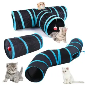 túnel dobrável para gatos