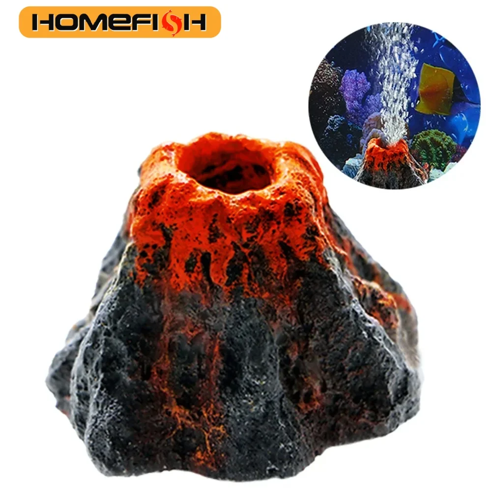 Vulcão Homefish para Aquário com Pedra Bolha e Aerador - Imagem 3