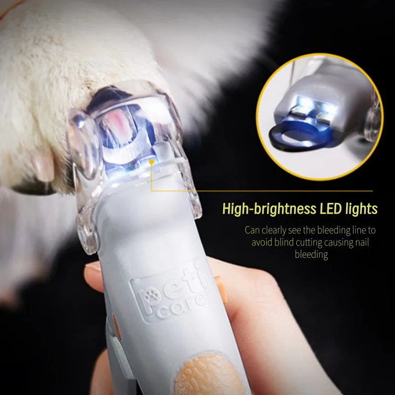 Cortador de Unhas para Cães e Gatos com LED e Coletor - Imagem 5