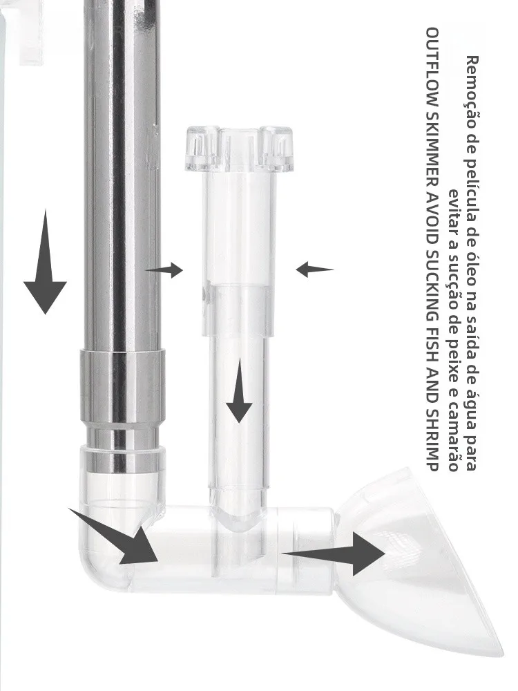 AQUAPRO Kit Entrada e Saída de Água para Aquário de Aço Inox Fácil de Instalar - Imagem 2
