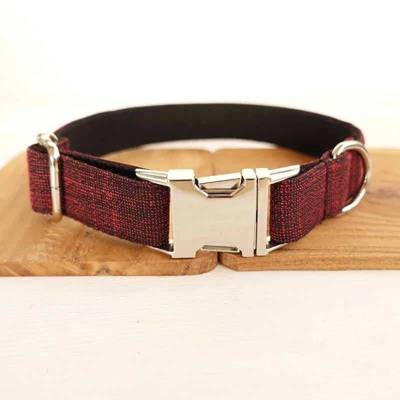 Coleira Personalizada para Cães de Nylon com Placa de Identificação Gravada - Image 3