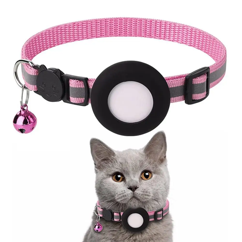 Coleira Reflexiva para Gatos de Nylon com Sino e Pingente de Endereço - Imagem 4