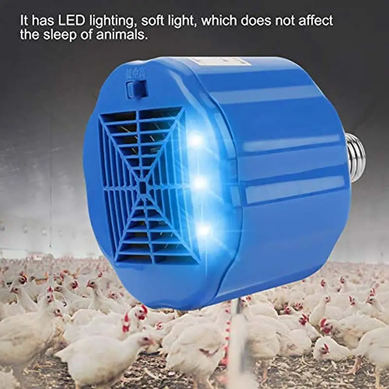 Lâmpada de Aquecimento para Aves 100-300W com Controlador de Temperatura - Imagem 2