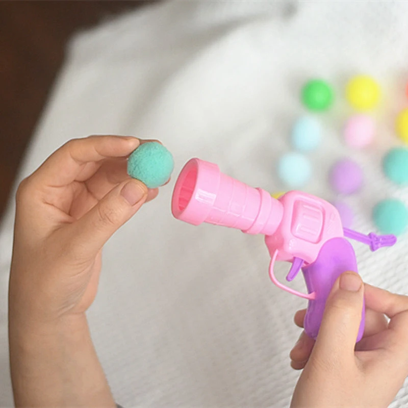 Bolinhas de Pelúcia para Gatos Coloridas com Lançador - Imagem 6