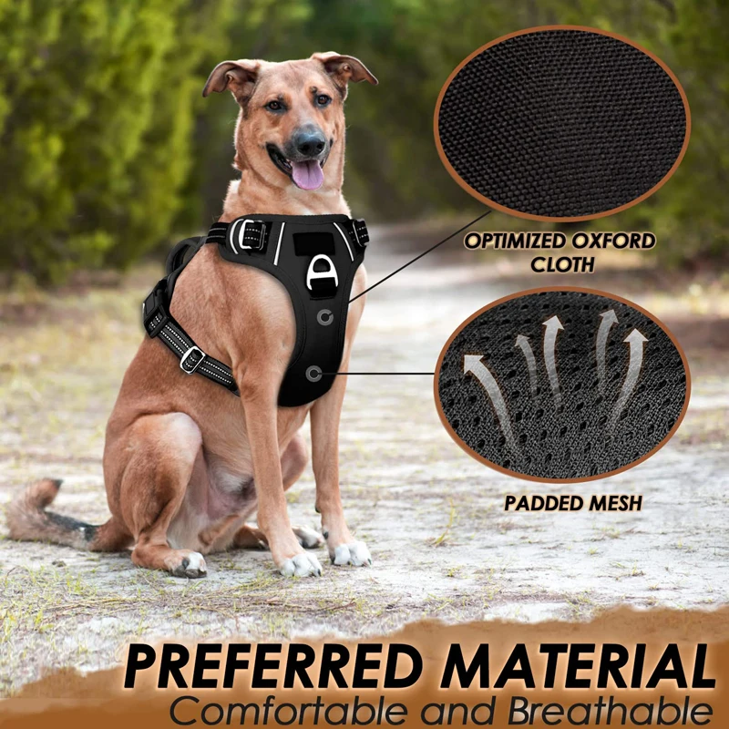 Coleira Peitoral Benepaw para Cães com 2 Clipes e Faixa Refletiva - Imagem 2