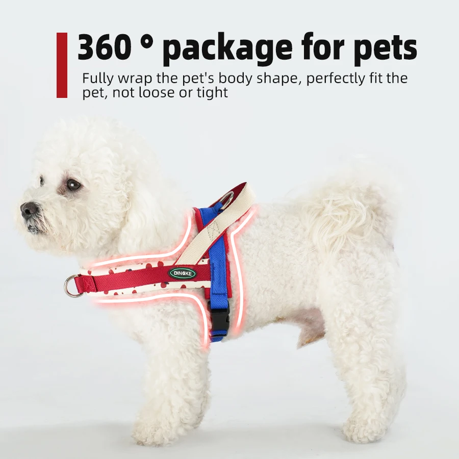 Coleira Peitoral para Cães Pequenos e Médios com Alça e Malha Respirável - Imagem 3