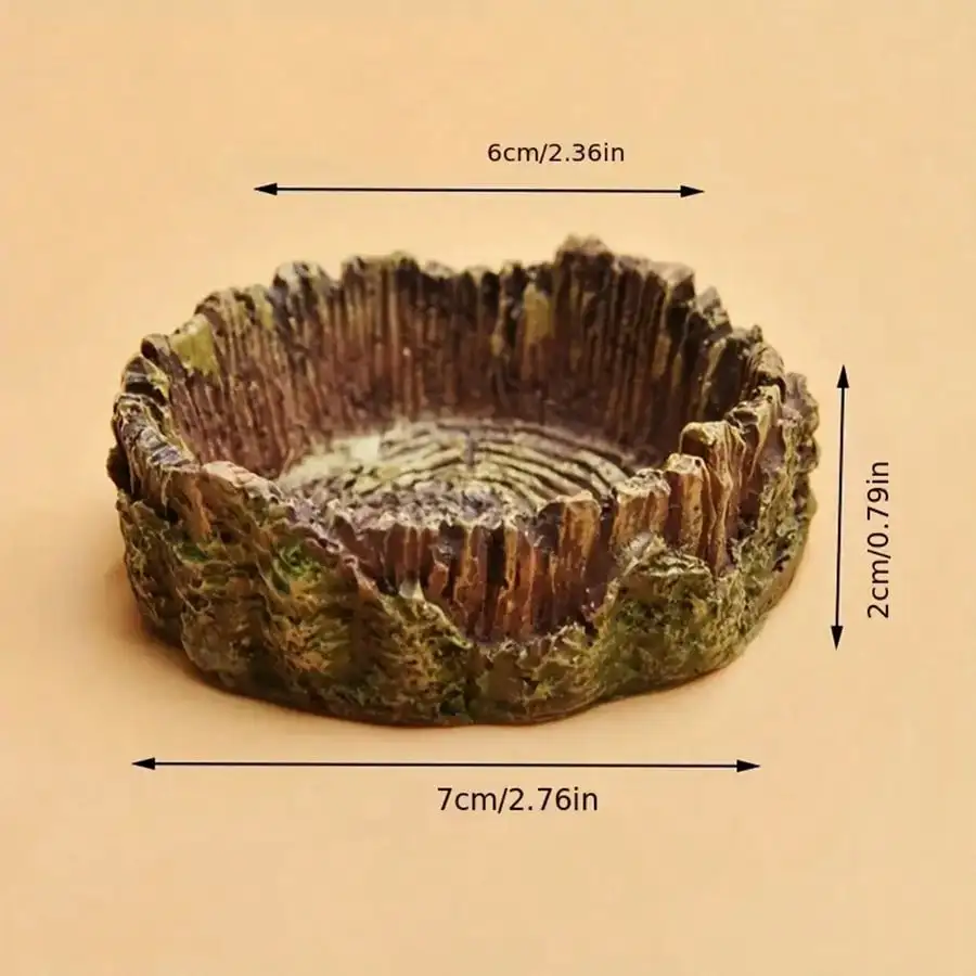 tigela de resina para répteis