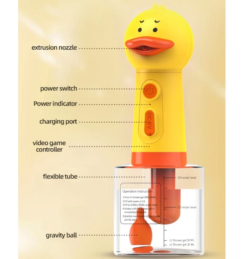 Dispensador de Espuma para Pets Recarregável USB para Banho - Imagem 4