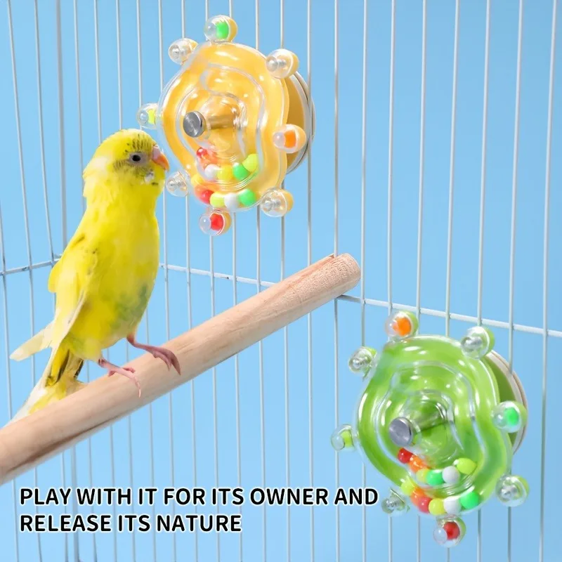 Brinquedo Interativo para Papagaios Dispensador Rotativo de Petiscos - Imagem 3