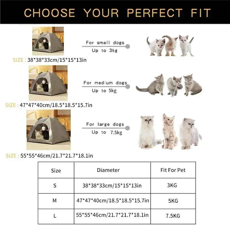 Cama Toca para Gatos e Cães Pequenos de Lã com Fundo Antiderrapante - Imagem 6