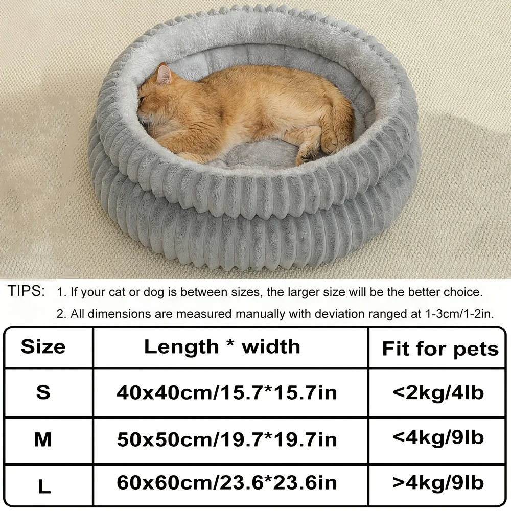 Cama Sofá para Cães e Gatos de Pelúcia com Base Antiderrapante - Image 3