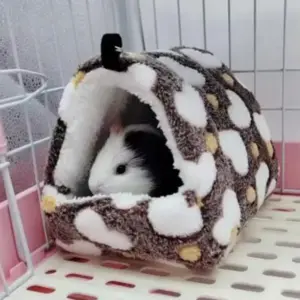 casa de hamster de flanela para gaiola