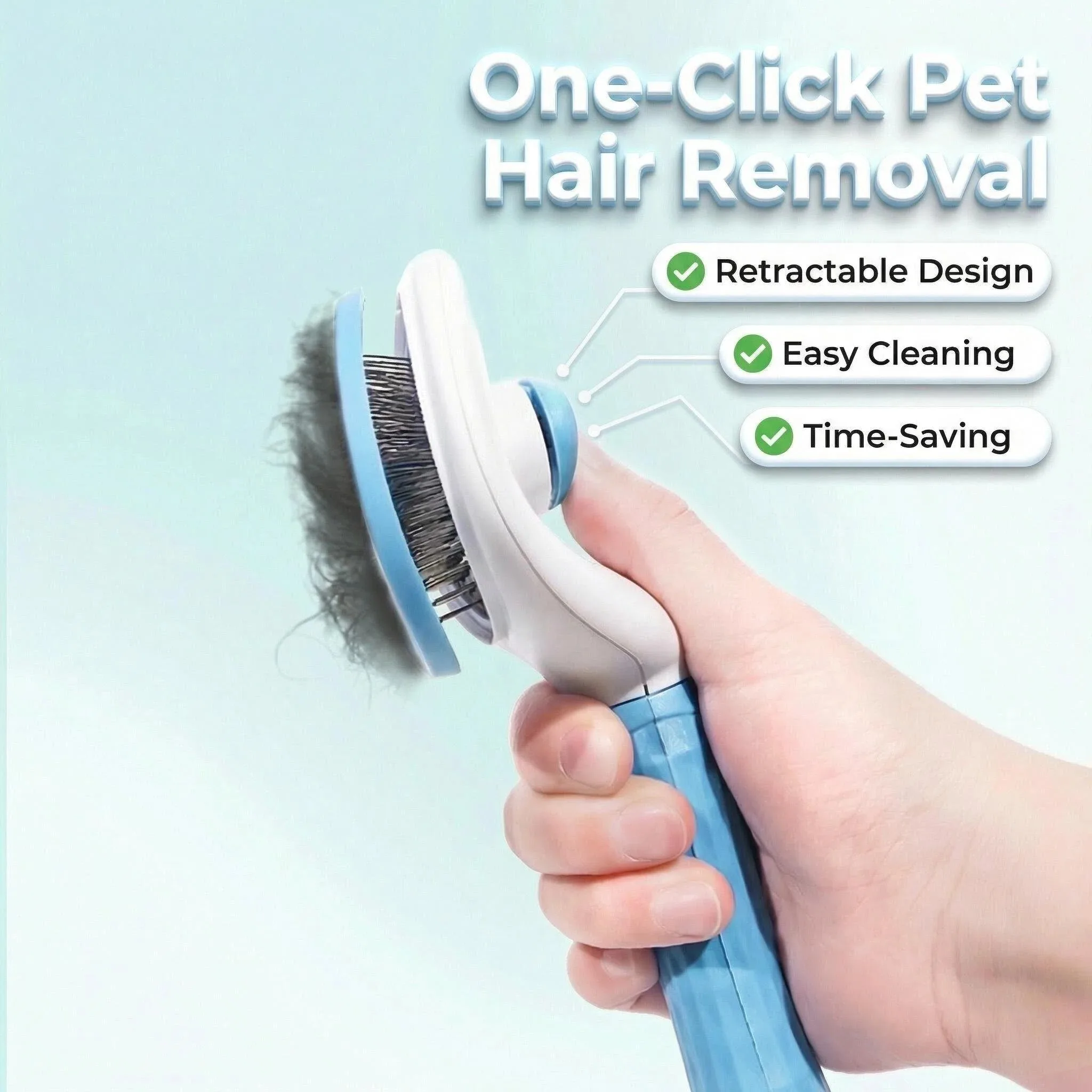 escova removedora de pelos para cães e gatos