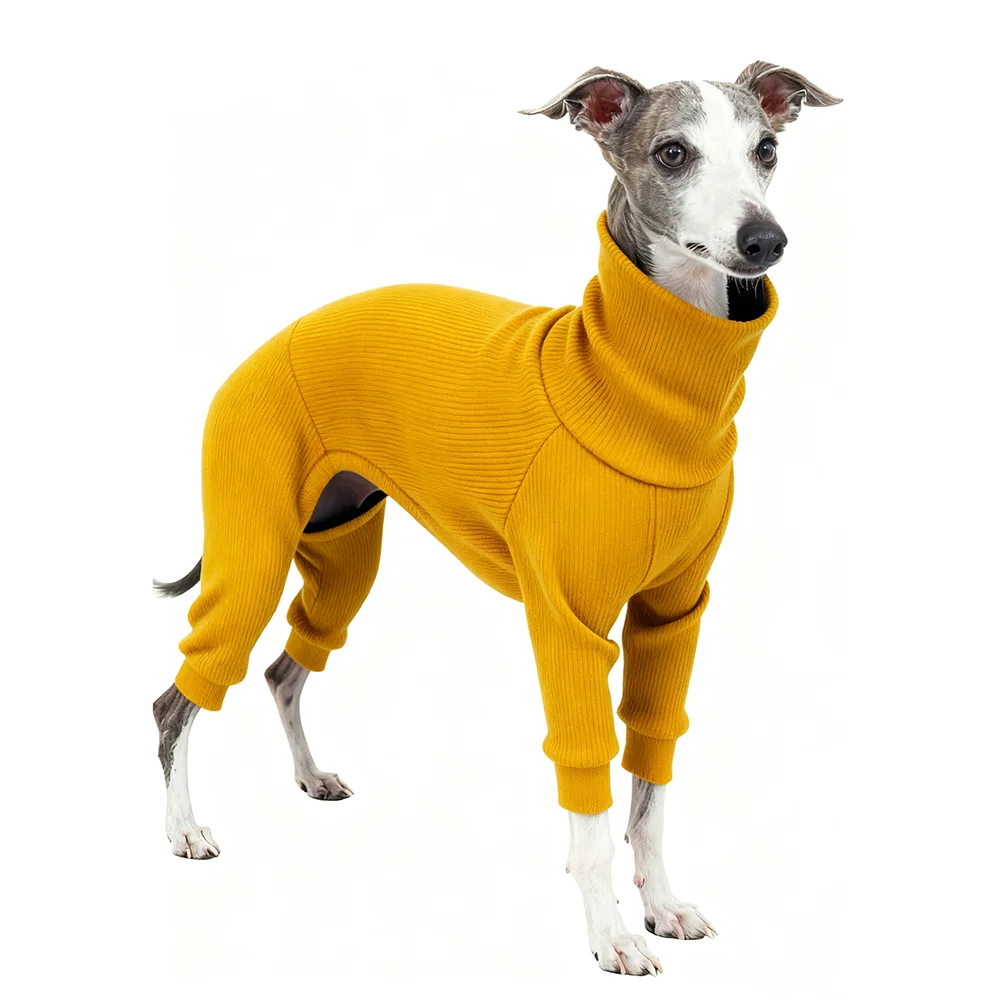 macacão de gola alta para cães