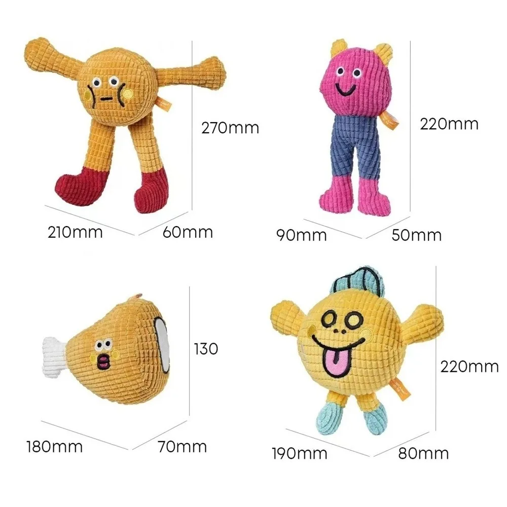 Brinquedo de Pelúcia para Filhote com Som para Mastigar e Interagir - Imagem 6