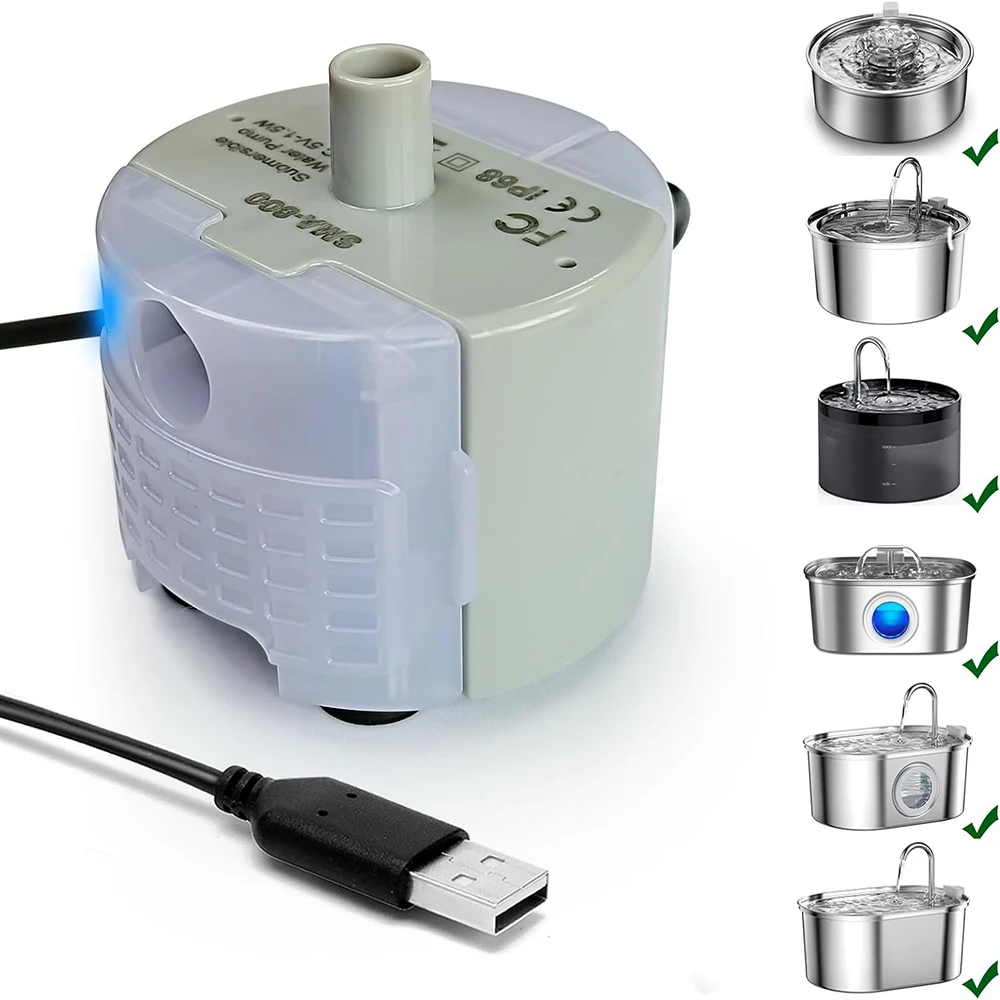 bomba de água usb para fonte de gatos