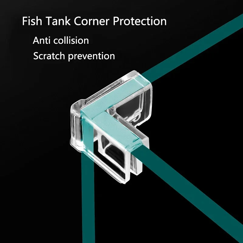 Protetor de Canto para Aquário de Plástico Transparente 5mm (4 Peças) - Imagem 2