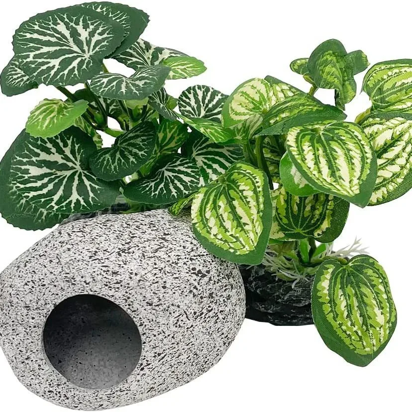 Planta de Aquário Artificial Plástica para Decoração Realista - Imagem 3