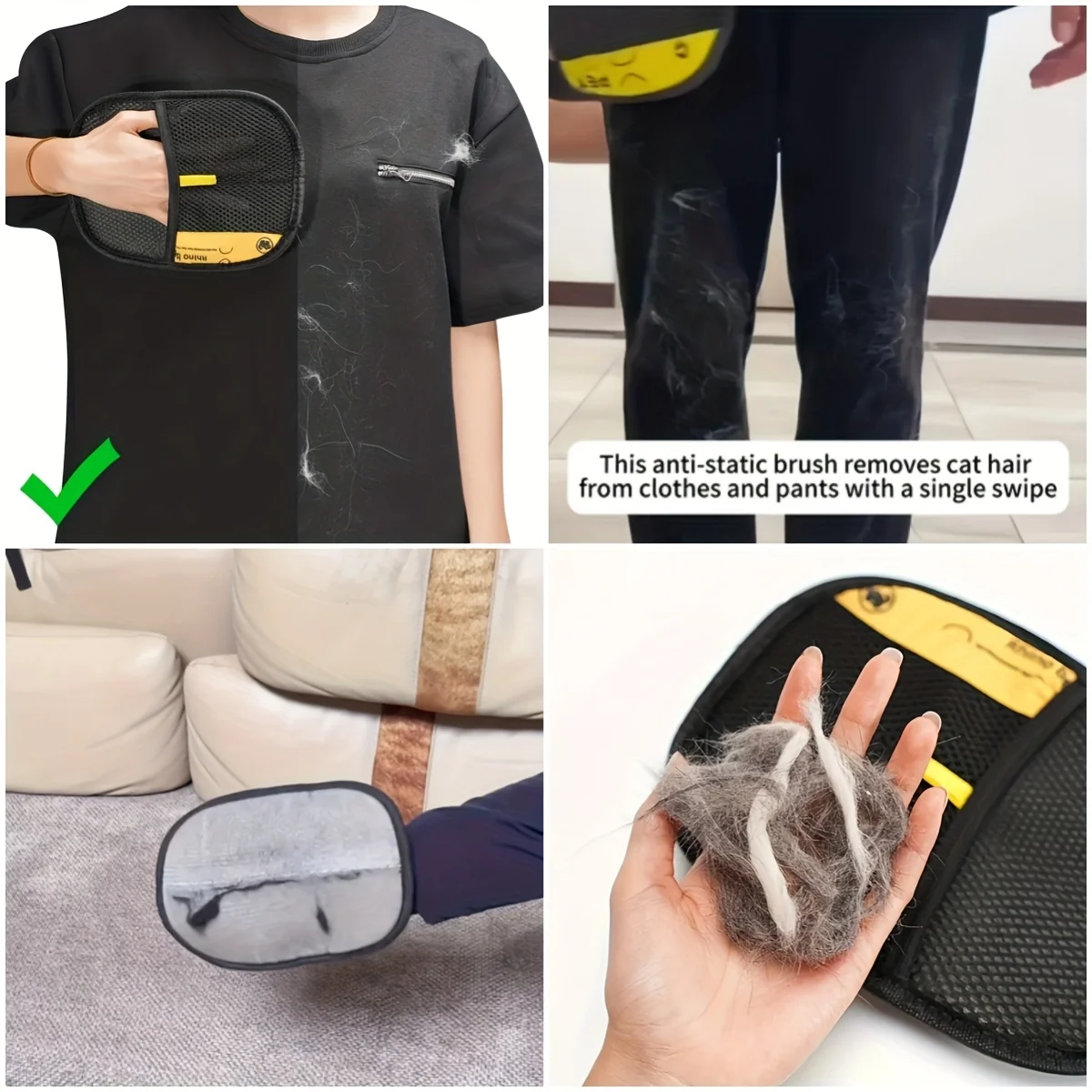 Luva Removedora de Pelos para Cães e Gatos Lavável - Imagem 6