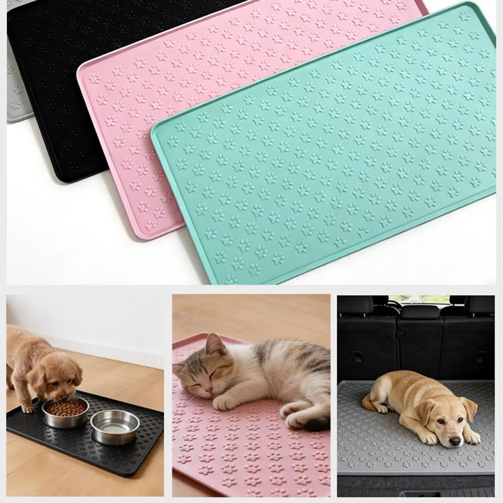 Tapete de Silicone para Cães e Gatos 48x30 cm Antiderrapante - Image 3