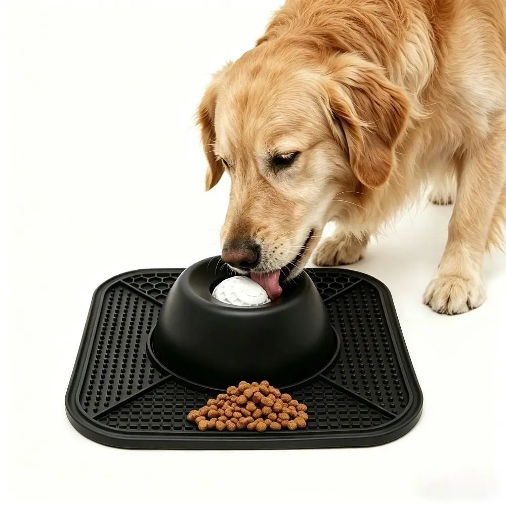 Tigela Lenta de Silicone para Cães 24,8 cm Antiderrapante - Imagem 4