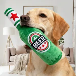 brinquedo para cães garrafa de cerveja
