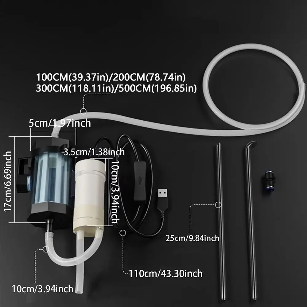 Trocador de Água para Aquário USB 280 GPH com Gancho - Imagem 6