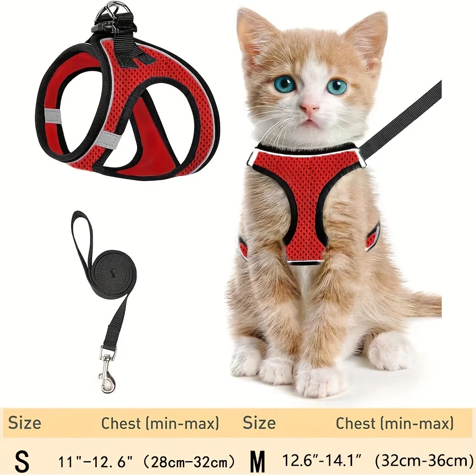 Colete para Gatos de Malha Reflexiva para Passeio ao Ar Livre - Imagem 3