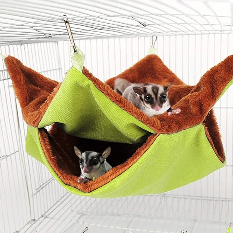 Rede de Pelúcia Dupla Camada para Hamster 35x35 cm com Ganchos para Gaiola - Image 3